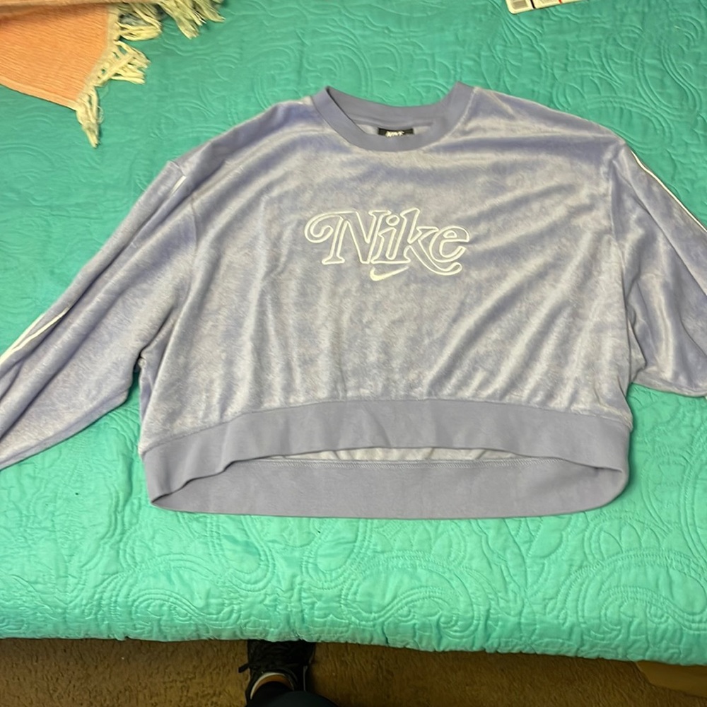 Nike Retro Femme Terry Cropped crew sweatshirt💜